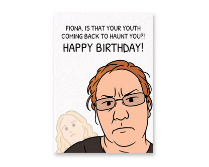 Funny Meme Birthday Card, Quirky Greeting Card, Is That Your Youth, Ghost/Spirit In The Background