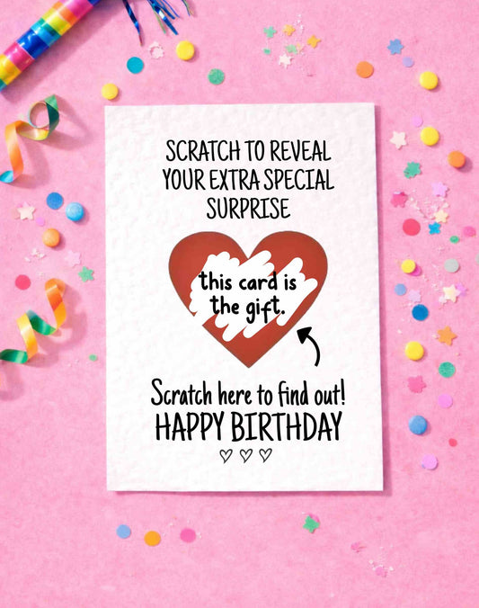 Surprise Reveal Birthday Card: This Card Is The Gift Surprise Novelty Card