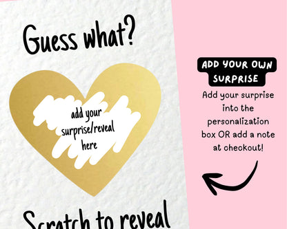 Birthday Surprise Scratch Card, Gift Reveal, Surprise Greeting Card, Birthday Card, Surprise Trip, Holiday, Birthday Gift
