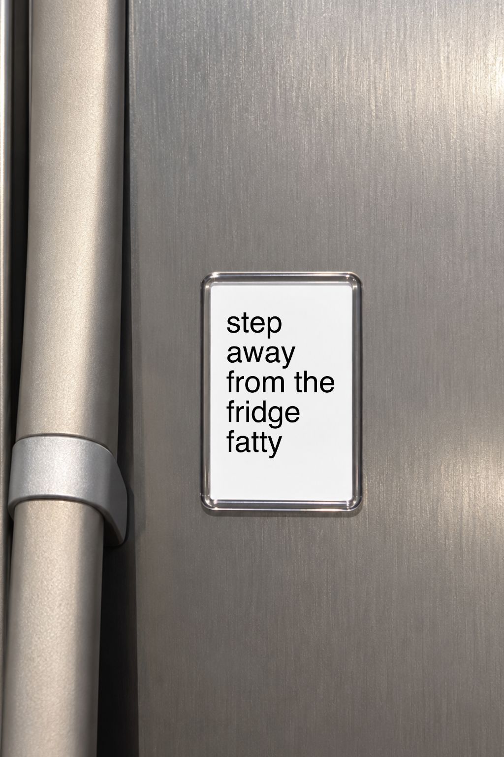 Funny Magnet, Step Away From The Fridge Fatty, Rude, Sassy & Humorous Kitchen Fridge, Radiator Decor