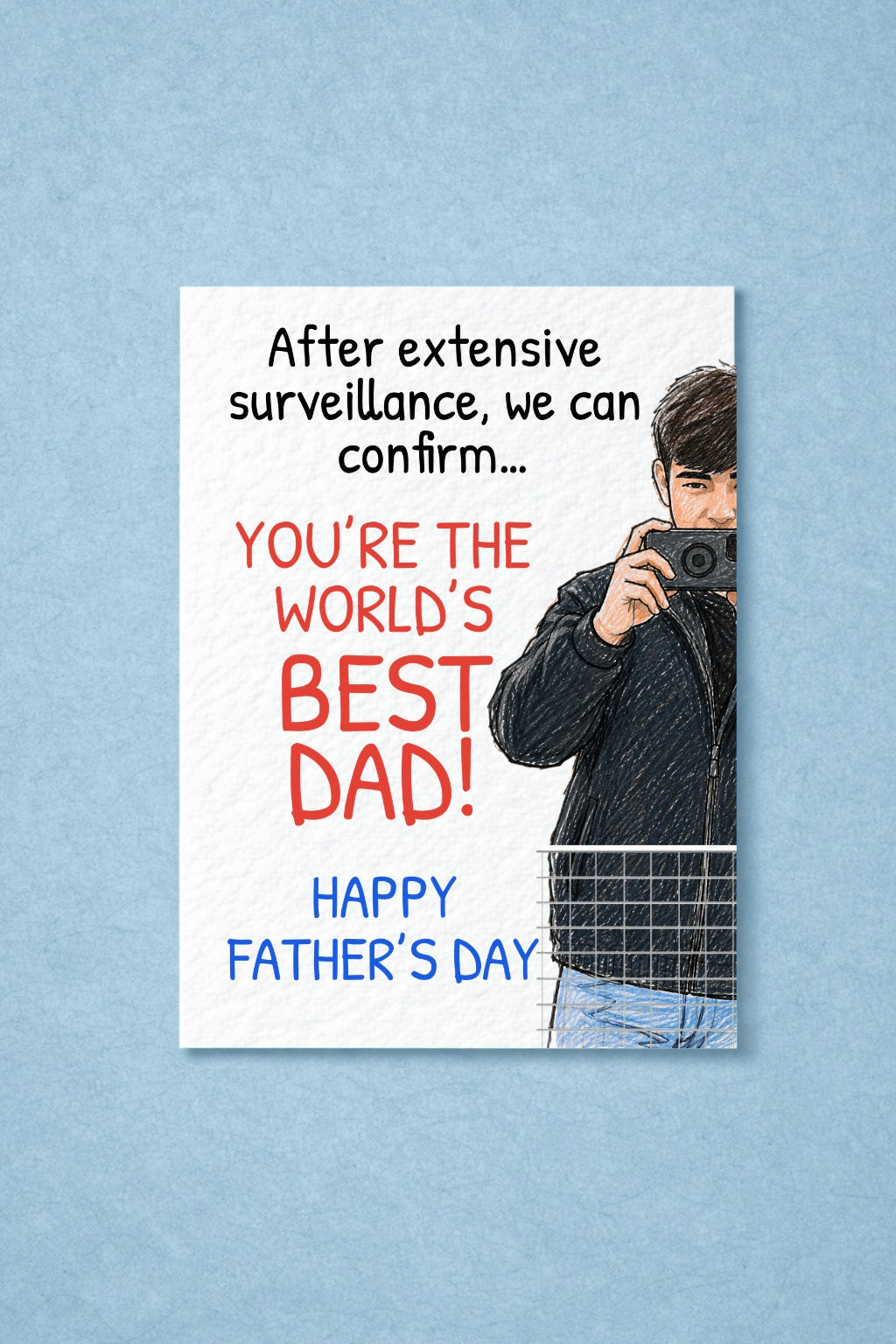 Spygate Father's Day Card, Funny Best Dad Card, Football Fan Gift, Unique Dad Birthday Card