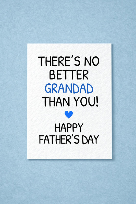 Father's Day Card for Grandad, Funny & Thoughtful Greeting Card, Grandad Father's Day Card, Father's Day from Grandchildren