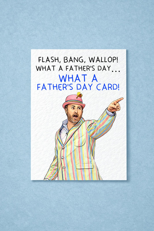 Funny Father's Day What A Picture Greeting Card - Funny Comedian TV Show Gift