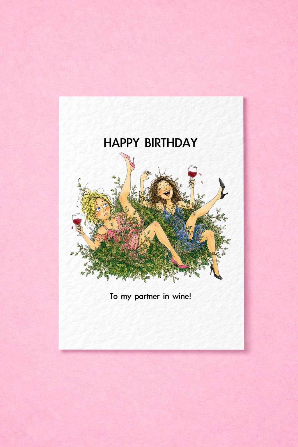 Funny Birthday Card For Best Friend, Wine Lover & Drinking Buddy. Perfect For Her, Sister, Bestie Or Partner In Wine! 🍷
