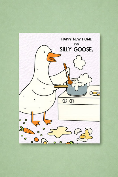 Funny New Home Card, Goose Housewarming Card, Silly Goose Card, Congratulations New Home, Moving House Gift