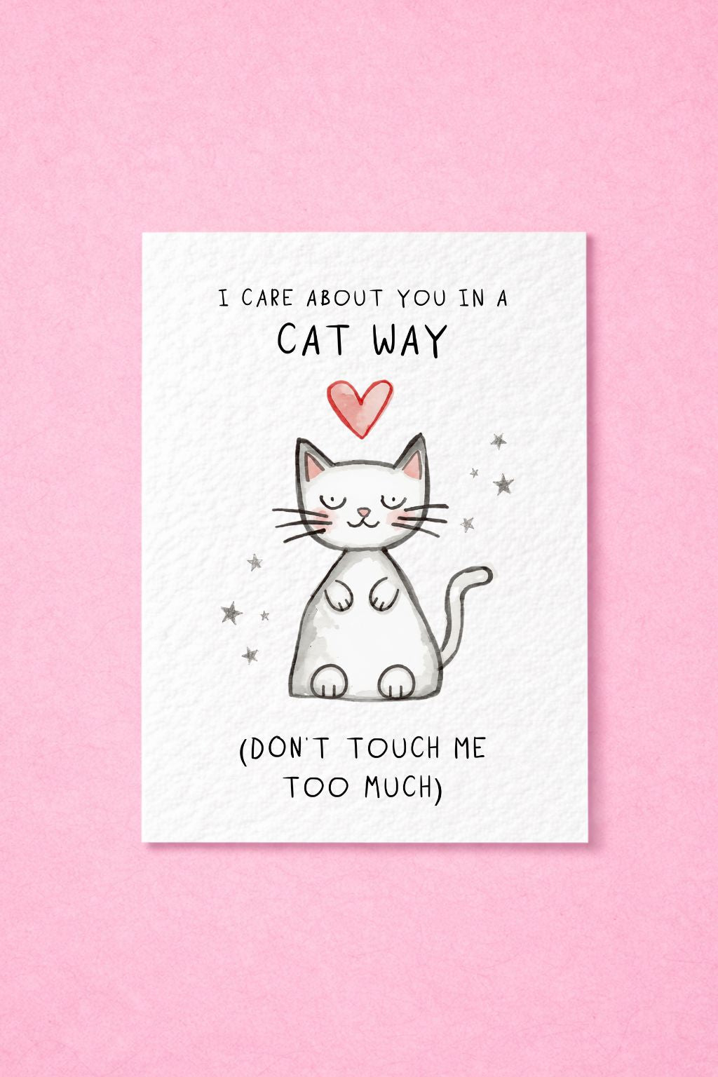 Funny Cat Card, Cat Lover Card, Cat Mum Card, Cute Funny Friendship Card