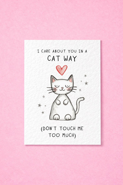 Funny Cat Card, Cat Lover Card, Cat Mum Card, Cute Funny Friendship Card
