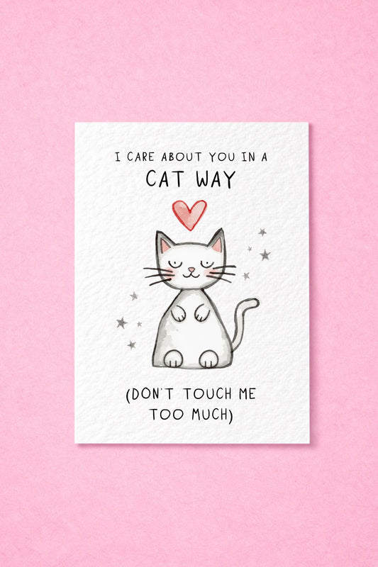 Funny Cat Card, Cat Lover Card, Cat Mum Card, Cute Funny Friendship Card
