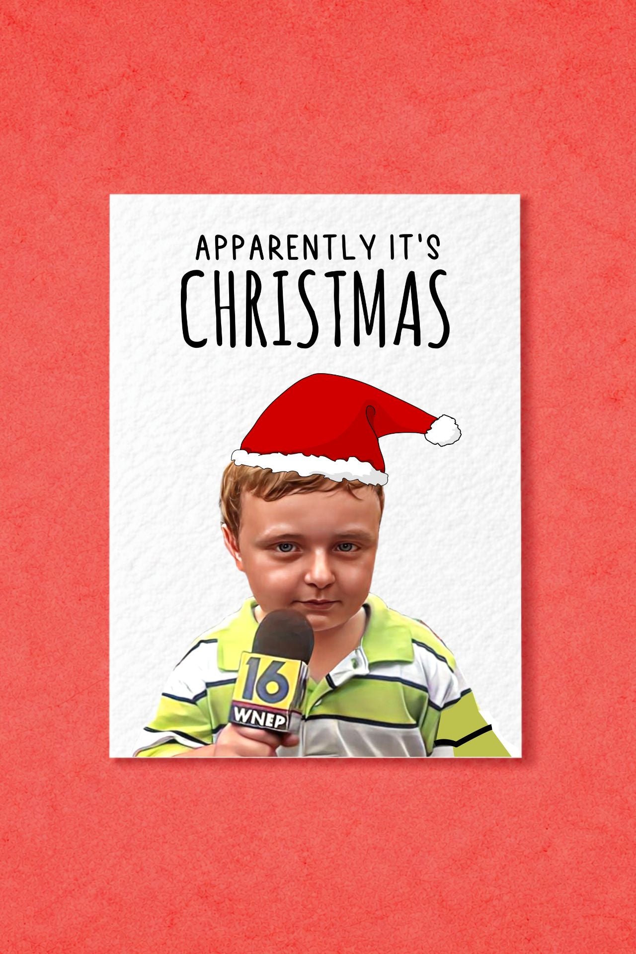 Apparently Meme Kid Christmas Card: Humorous Greeting Card
