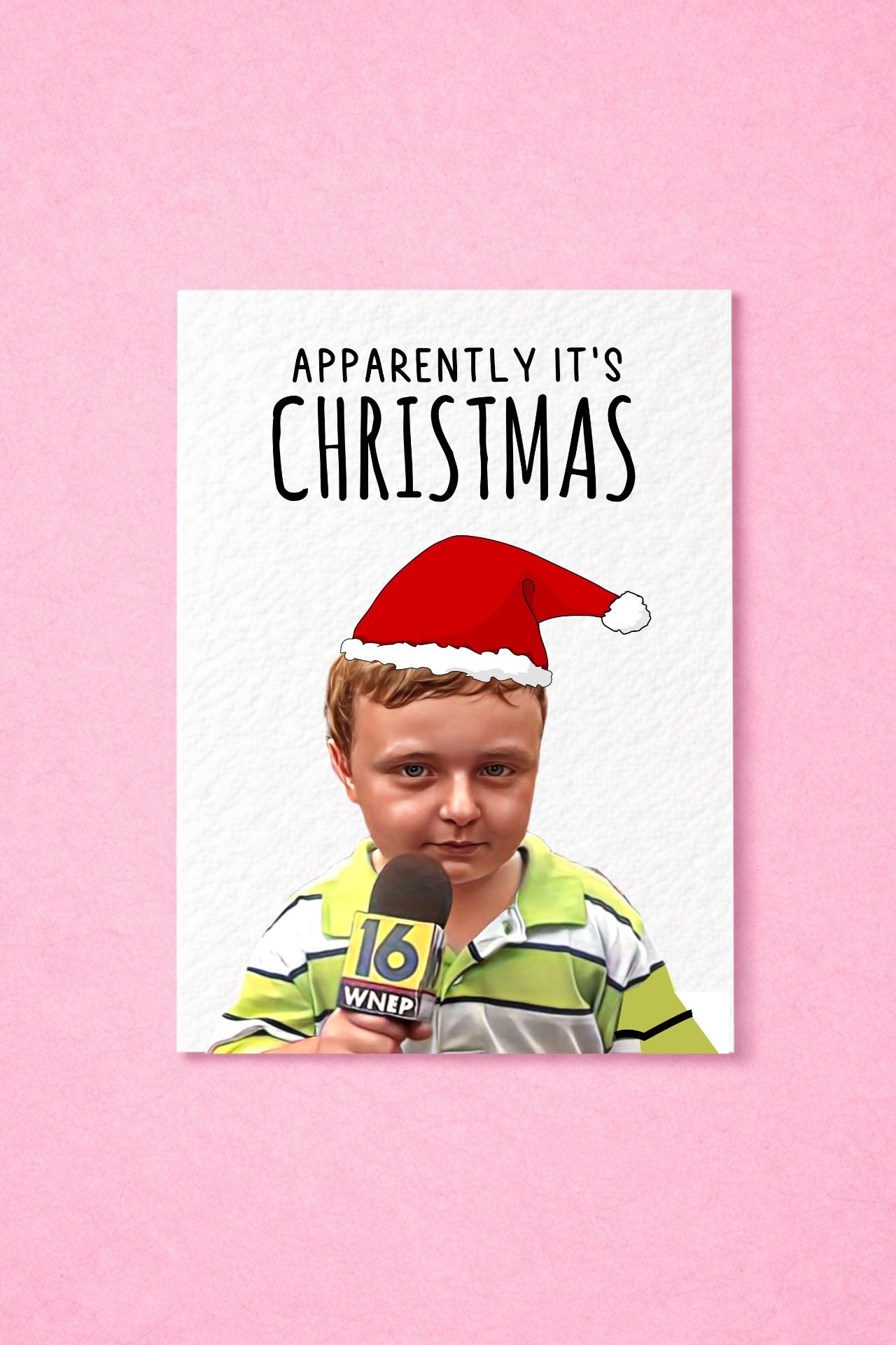 Apparently Meme Kid Christmas Card: Humorous Greeting Card