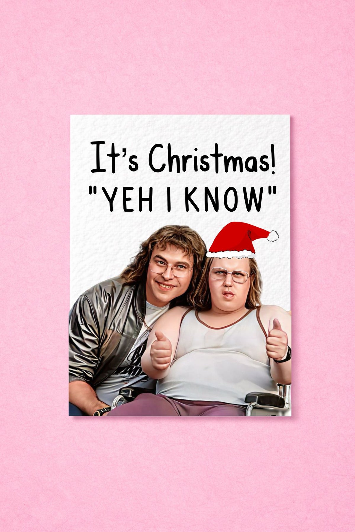 Andy and Lou Funny Christmas Card - Funny UK Comedy Show - Famous Actor - Yeh I Know