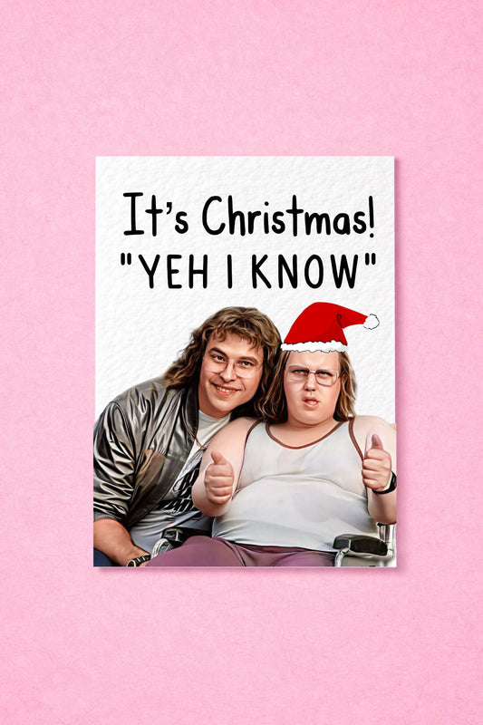 Andy and Lou Funny Christmas Card - Funny UK Comedy Show - Famous Actor - Yeh I Know