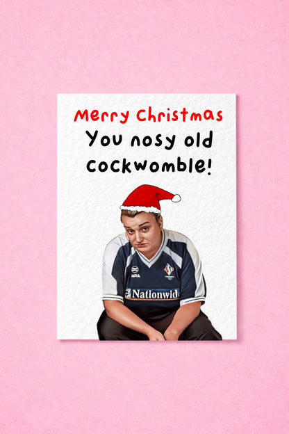 Funny Cockwomble Greeting Card -Kerry- Rude Christmas Card