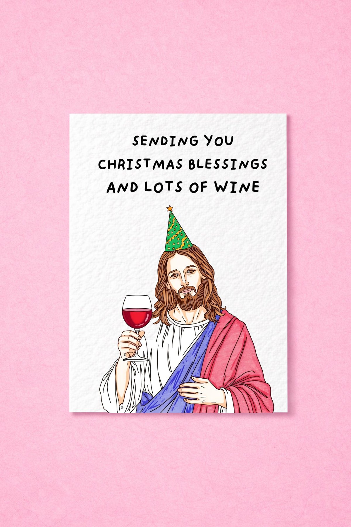 Jesus Christmas Card, Weird Greeting Christmas Card, Cards For Men, Woman