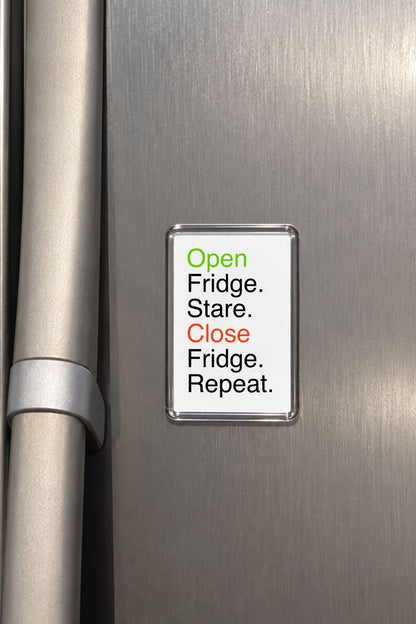 Funny Fridge Magnet, Humorous Home Decor, Foodie Present, Novelty Keepsake, House-warming Accessory, Quirky Present