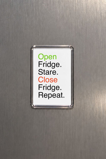Funny Fridge Magnet, Humorous Home Decor, Foodie Present, Novelty Keepsake, House-warming Accessory, Quirky Present