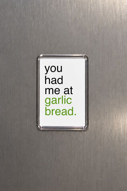 Funny Garlic Bread Magnet, Foodie Gift, Bread Lover Present, Humorous Kitchen Decor, Fridge Accessory, Italian Food Fan, Quirky Keepsake