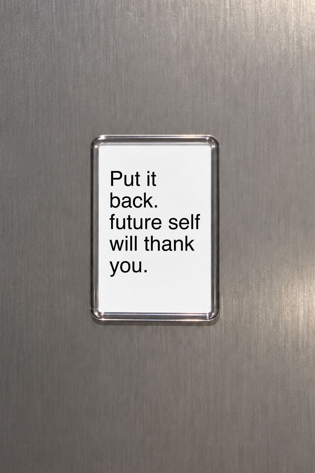 Funny Fridge Magnet, Put It Back Sign, Sarcastic Kitchen Decor, Organising Gift, Humorous Housewarming Present, Witty Home Accessory