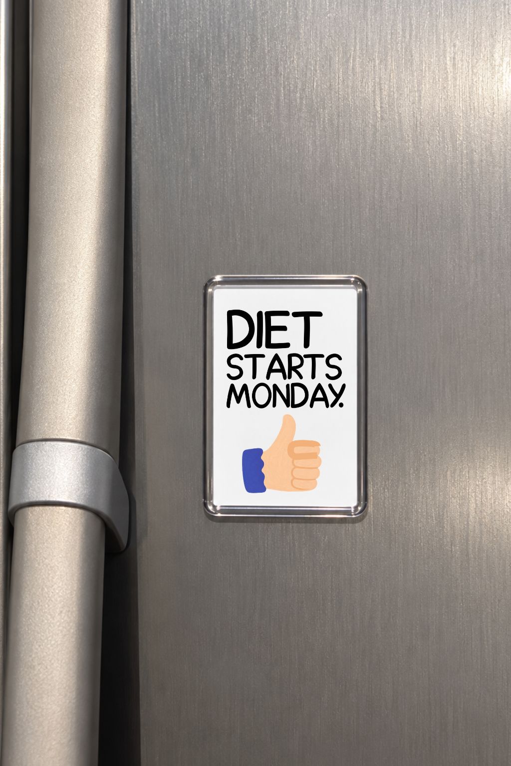 Funny Diet Magnet, Weight Loss Humour, Fitness Gift, Healthy Living Present, Monday Motivation, Gym Lover Keepsake Decor