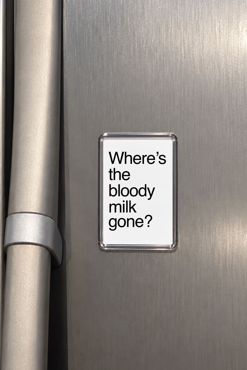 Funny Milk Magnet, Humorous Fridge Decor, Workplace Present, Coworker Keepsake, Quirky Home Accessory