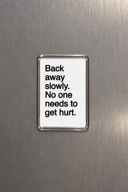 Funny Warning Magnet, Sarcastic Home Decor, Humorous House Gift, Cheeky Fridge Decor, Novelty Present, Witty Quote Keepsake