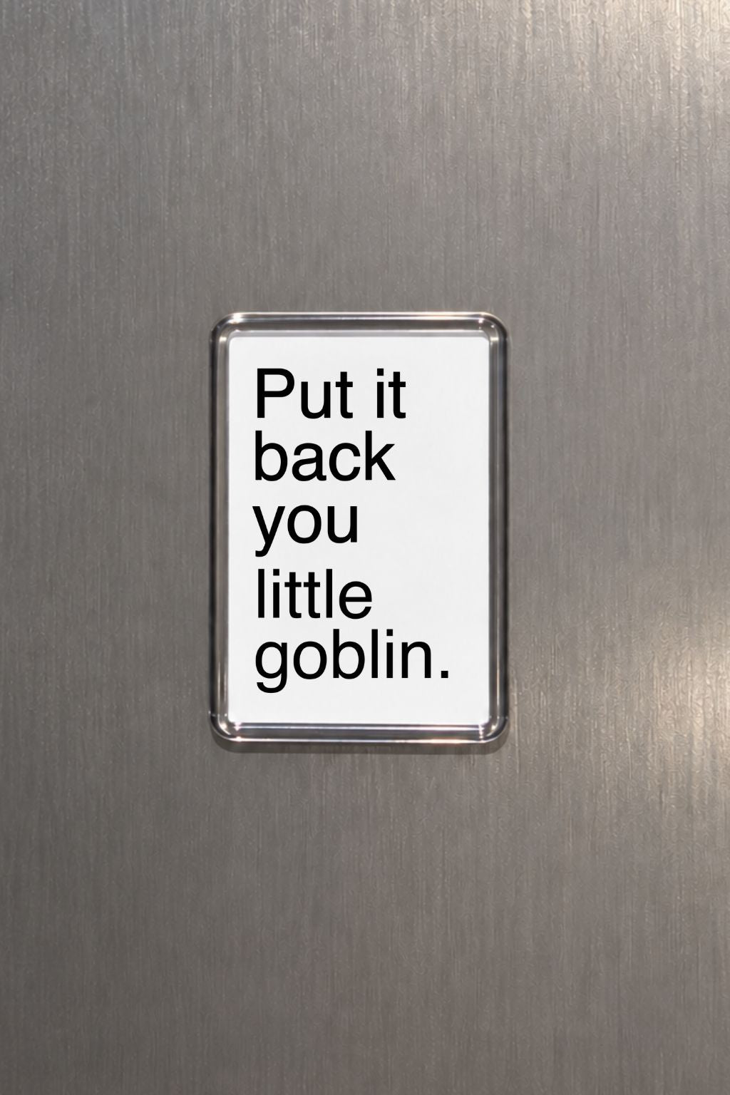Funny Goblin Magnet, Sarcastic Gift, Quirky Fridge Decor, Fantasy Lover Present, Humorous Home Workplace Decor, Novelty Gift
