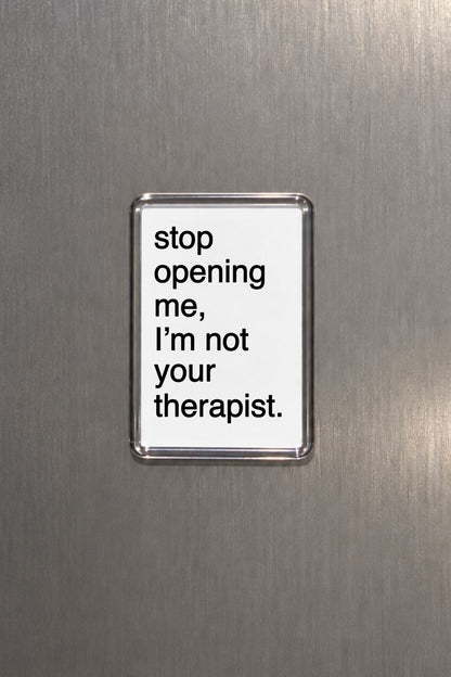 Funny Fridge Novelty Magnet, Sarcastic Quote, Joke Kitchen Decor, Humorous Gift, Cheeky Present, Quirky Home Accessory