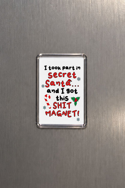 Secret Santa Fridge Magnet, Funny Christmas Gift, Secret Santa Funny Festive Gift, Christmas Stocking Filler, Work Colleague
