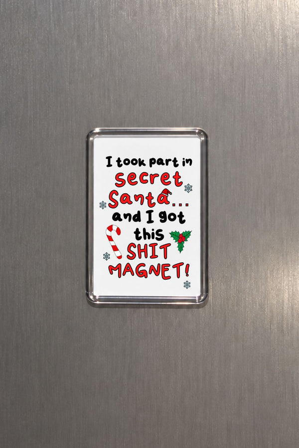 Secret Santa Fridge Magnet, Funny Christmas Gift, Secret Santa Funny Festive Gift, Christmas Stocking Filler, Work Colleague