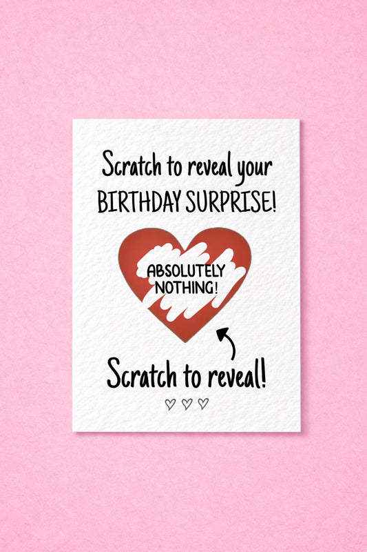 Funny Birthday Surprise Card, Cheeky Gift Reveal Greeting Card, Birthday Card,  Rude Birthday Gift For BoyFriend, Partner, Husband