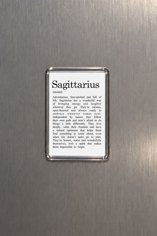 Sagittarius Zodiac Magnet, Astrology Gift, Horoscope Decor, Sagittarius Birthday Present, Fire Sign Accessory, Celestial Keepsake