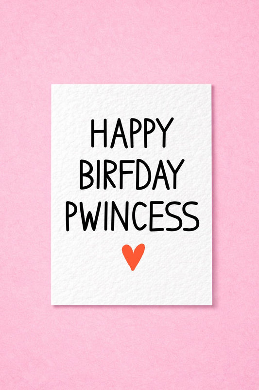 Happy Birthday Pwincess Funny Meme Princess Greeting Card