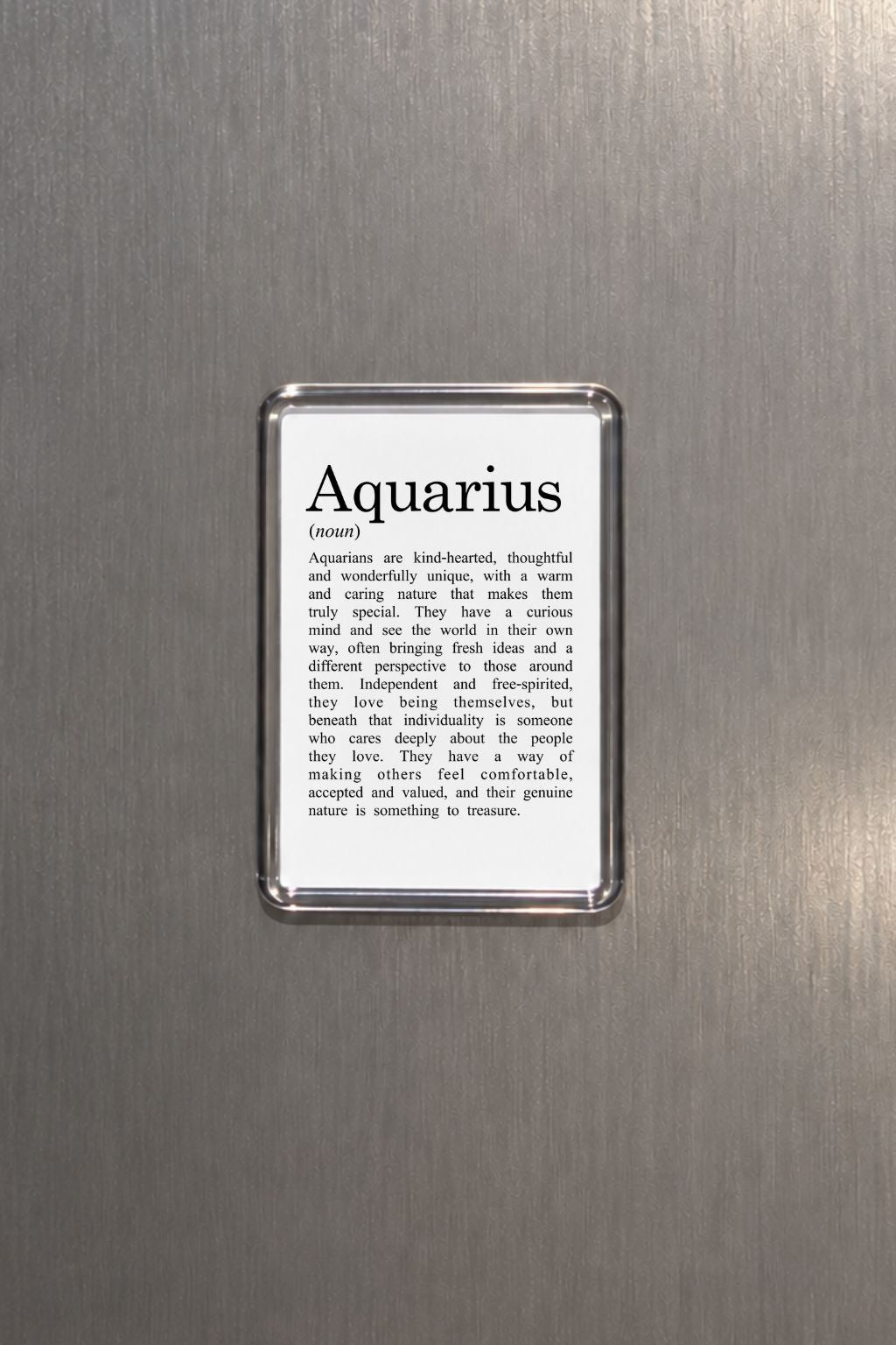 Aquarius Zodiac Magnet, Celestial  Astrology Gift, Horoscope Keepsake, Air Sign Decor, Birthday Present, Water Bearer