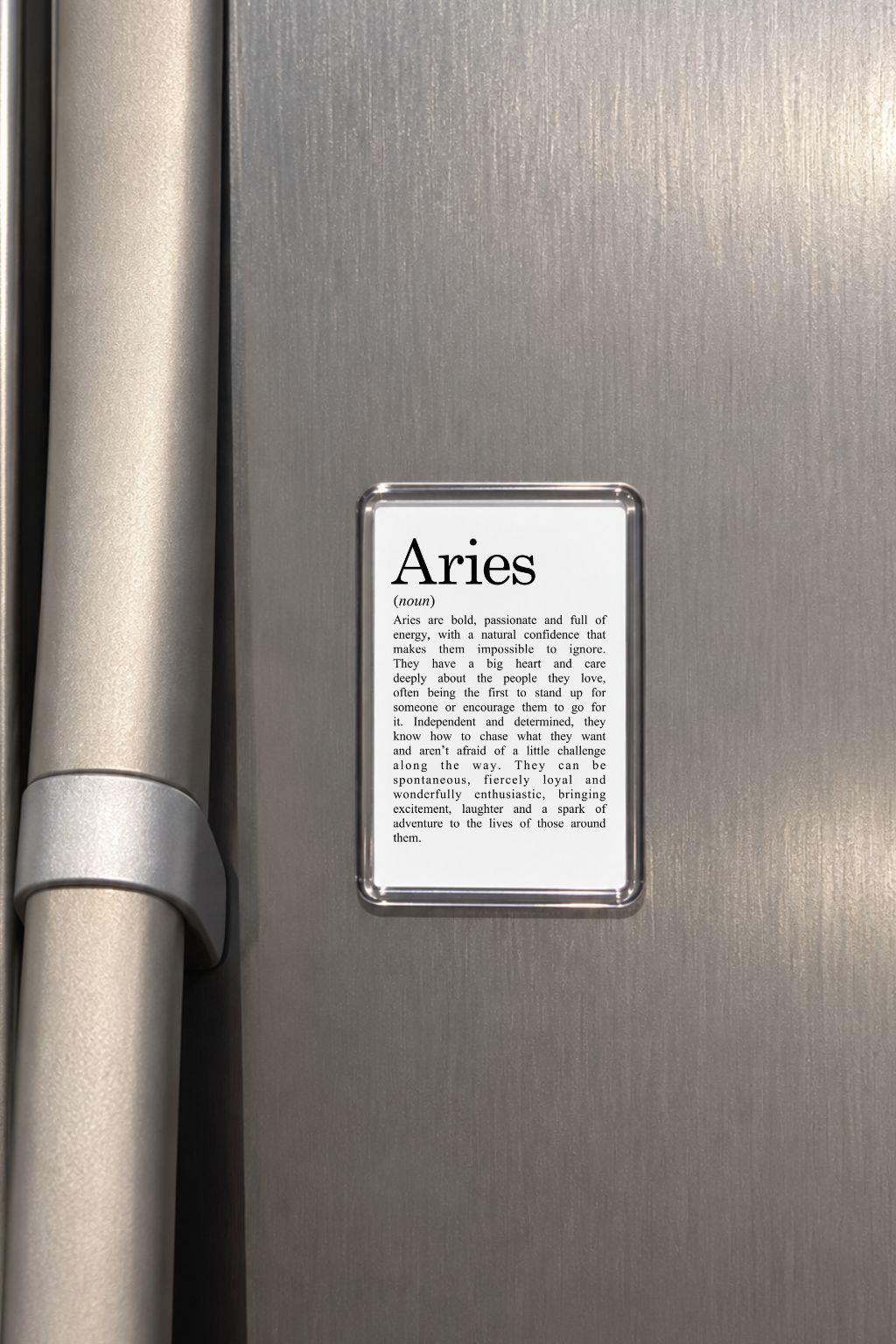 Aries Zodiac Magnet, Astrology Gift, Horoscope Keepsake, Fire Sign Decor, Birthday Present, Ram Zodiac, Celestial Home Accessory