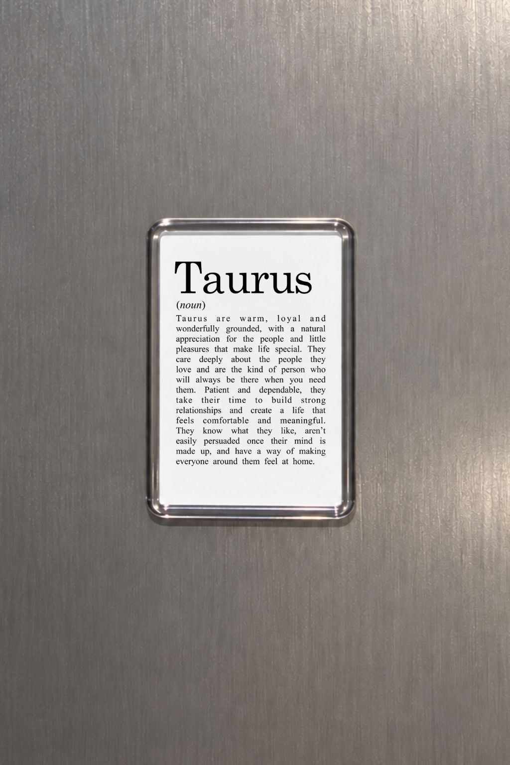 Taurus Zodiac Magnet, Astrology Gift, Horoscope Keepsake, Earth Sign Decor, Birthday Present, Bull Zodiac, Celestial Home Accessory