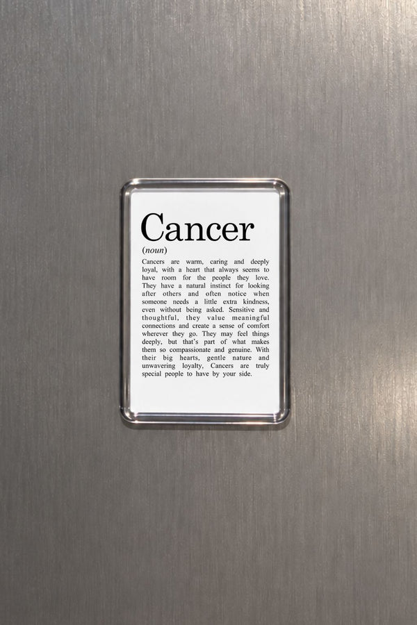 Cancer Zodiac Magnet, Astrology Gift, Horoscope Keepsake, Water Sign Decor, Birthday Present, Crab Zodiac, Celestial Home Accessory