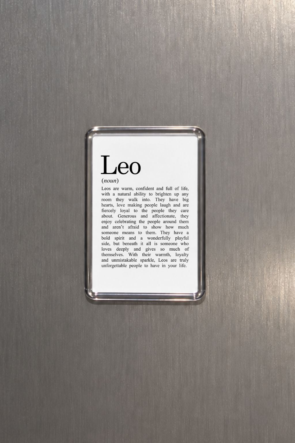 Leo Zodiac Magnet, Astrology Gift, Horoscope Keepsake, Fire Sign Decor, Birthday Present, Lion Zodiac, Celestial Home Accessory
