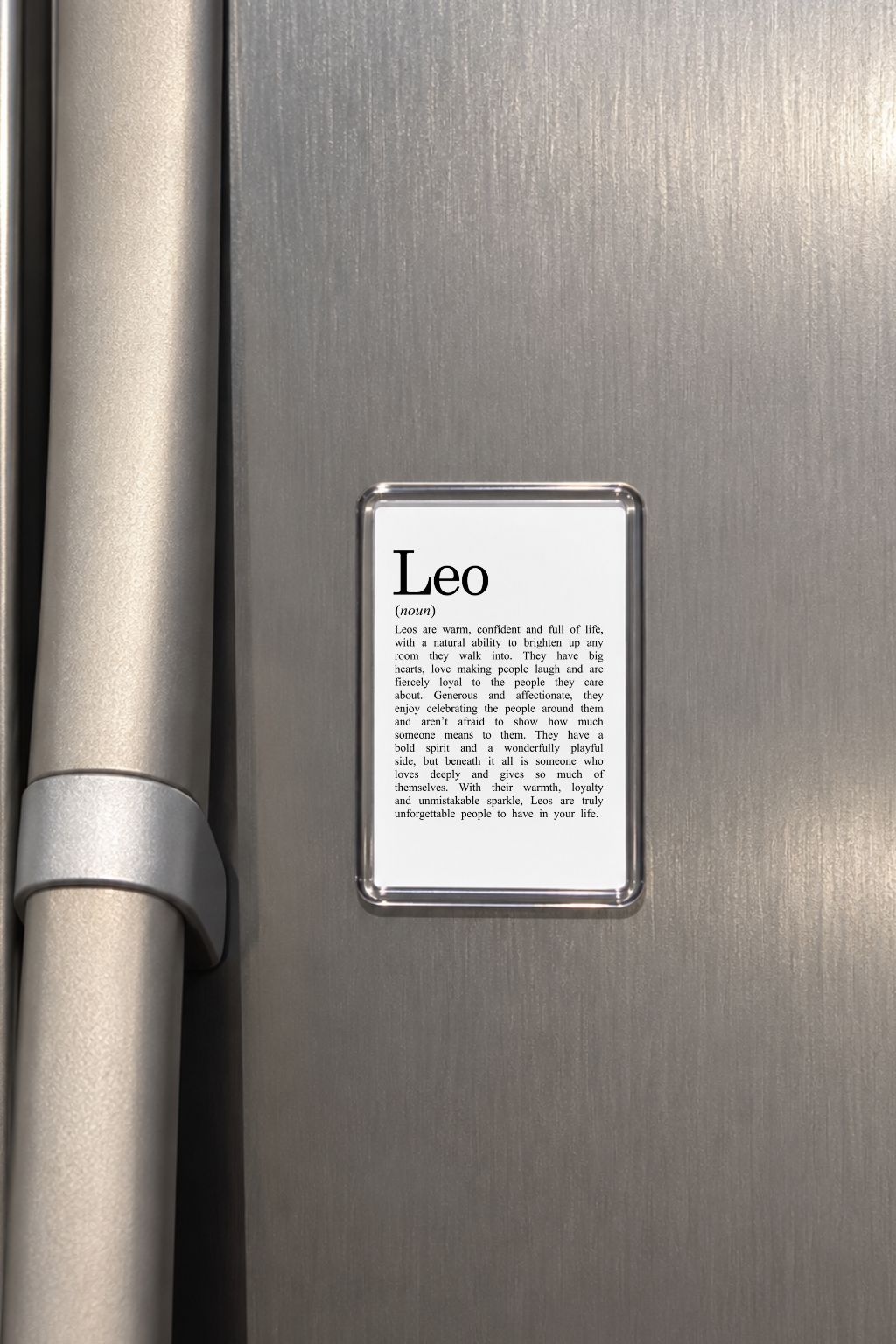 Leo Zodiac Magnet, Astrology Gift, Horoscope Keepsake, Fire Sign Decor, Birthday Present, Lion Zodiac, Celestial Home Accessory