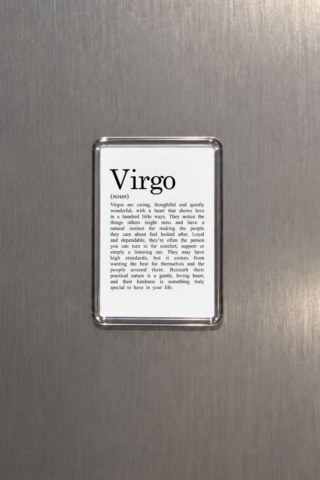 Virgo Zodiac Magnet, Astrology Gift, Horoscope Keepsake, Earth Sign Decor, Birthday Present, Maiden Zodiac, Celestial Home Accessory