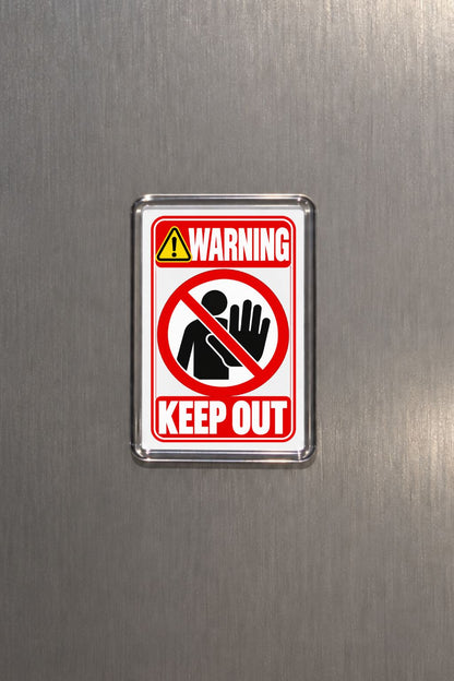 Warning Keep Out Magnet, No Entry Magnet, Do Not Disturb Sign, Novelty Warning, Home Decor, Office Magnet, Funny Gift, Boundary Sign