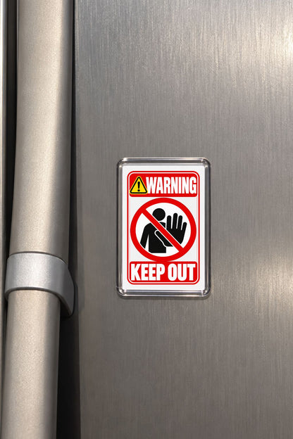 Warning Keep Out Magnet, No Entry Magnet, Do Not Disturb Sign, Novelty Warning, Home Decor, Office Magnet, Funny Gift, Boundary Sign