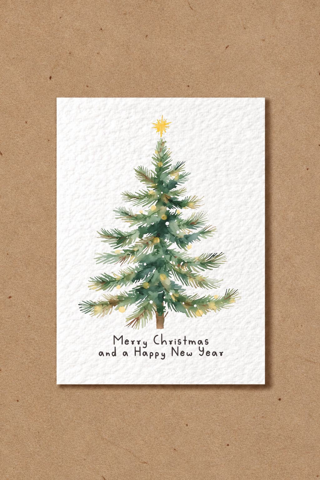 Christmas Tree Pack Of 6 Greeting Cards, Minimalist Festive Design, Christmas Wishes, Happy New Year Cards, Holiday Stationery, Christmas Card Set