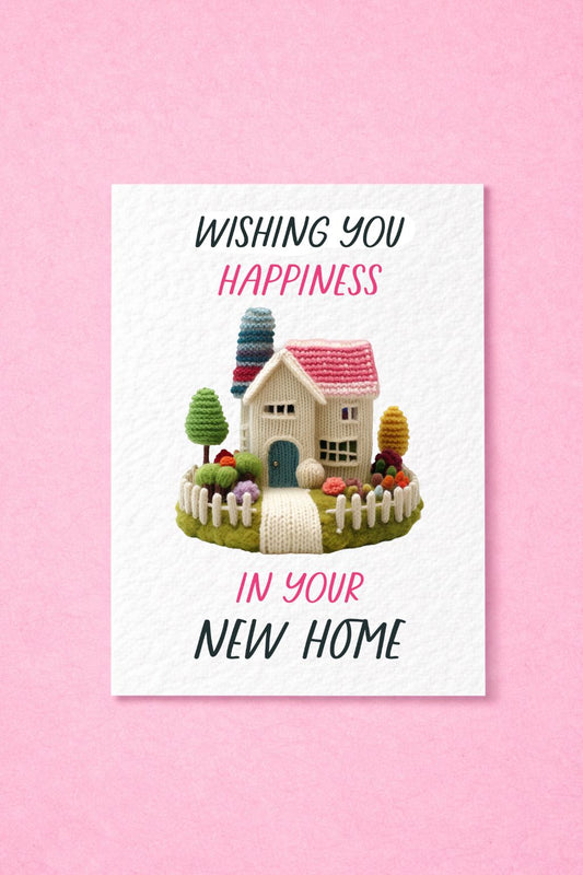 Congratulations On Your New Home Card - Moving Card - First Home- House Warming Card