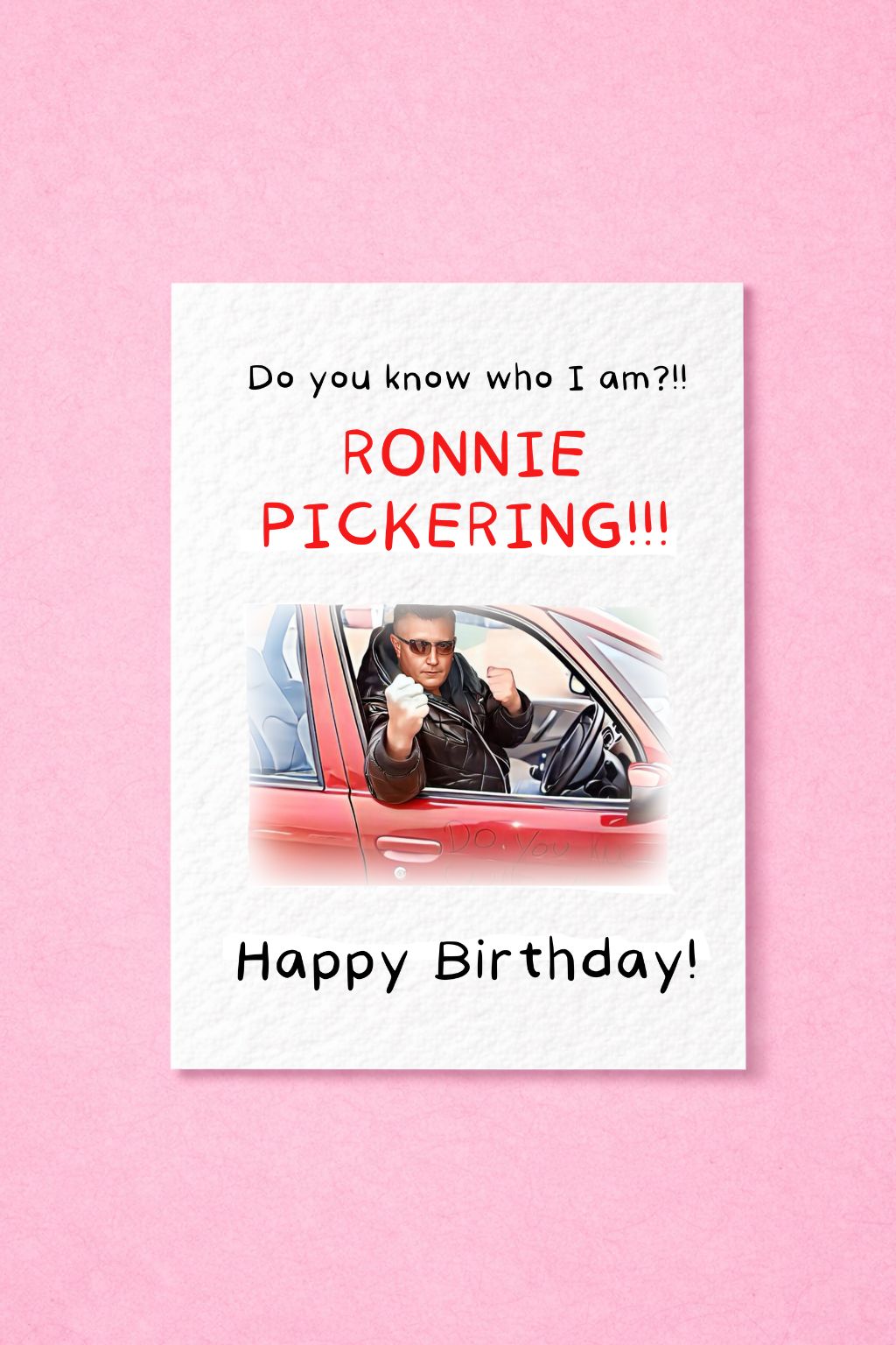 Ronnie Pickering Birthday Card - Happy Birthday - Humorous Card - Funny Internet Meme - Tiktok Meme