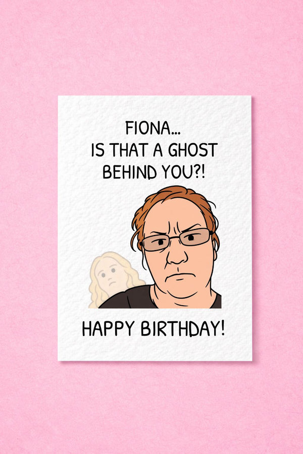 Funny Meme Birthday Card, Quirky Greeting Card, Is That A Ghost/Spirit In The Background