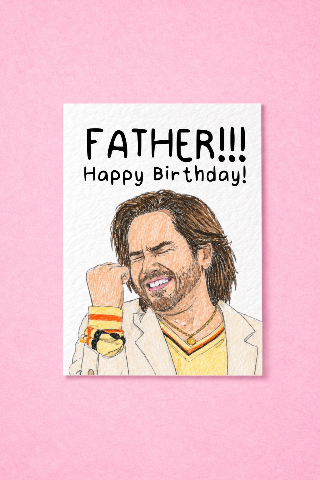 Funny TV Show Father Card Funny Birthday Gift, Fatherrr!