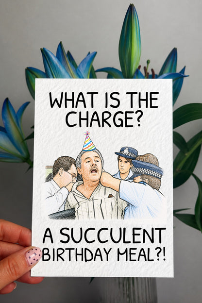 Democracy Manifest - A Succulent Chinese Meal Greeting Card Funny Meme
