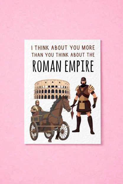 Roman Empire Greeting Card -Funny Roman Empire Meme - Happy Birthday - Humorous