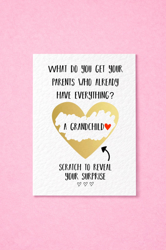 Grandchild Surprise Grandparents Proposal Card - Pregnancy Greeting Card, You're Going To Have A Grandchild