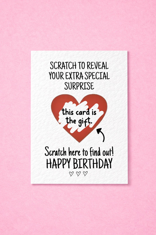 Surprise Reveal Birthday Card: This Card Is The Gift Surprise Novelty Card